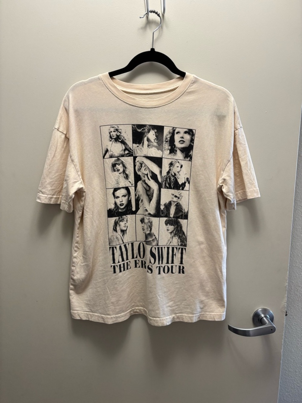 Taylor Swift Cream & Black Eras Tour Band Tee
